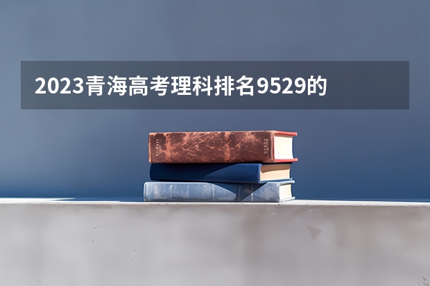 2023青海高考理科排名9529的考生报考什么大学 历年录取分数线
