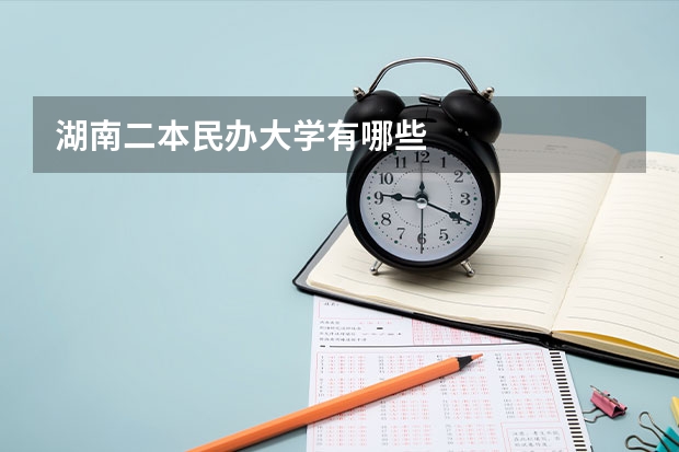 湖南二本民办大学有哪些