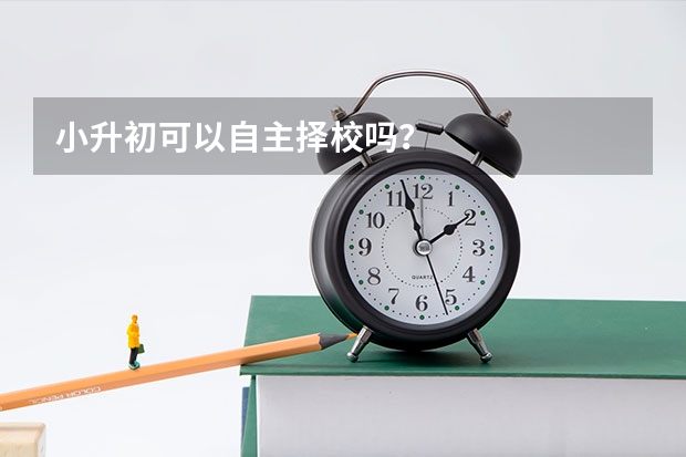 小升初可以自主择校吗？
