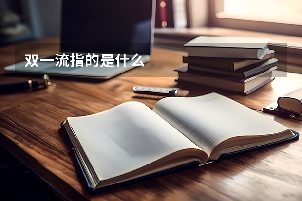 双一流指的是什么