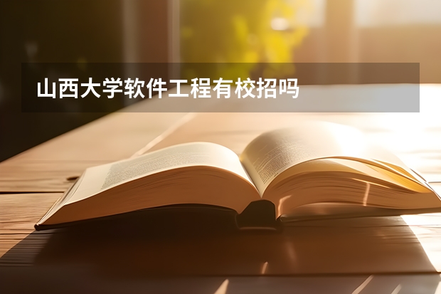 山西大学软件工程有校招吗