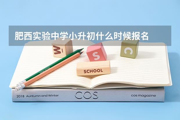 肥西实验中学小升初什么时候报名