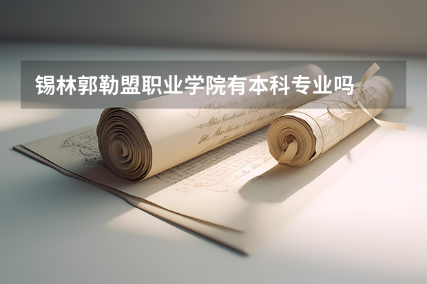 锡林郭勒盟职业学院有本科专业吗