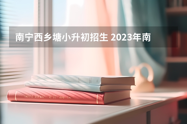 南宁西乡塘小升初招生 2023年南宁市初中招生时间