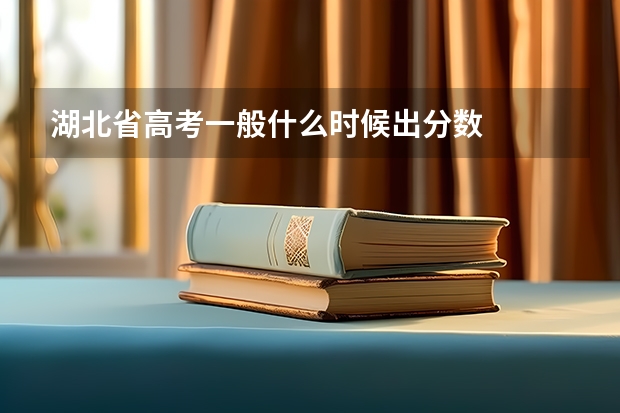 湖北省高考一般什么时候出分数