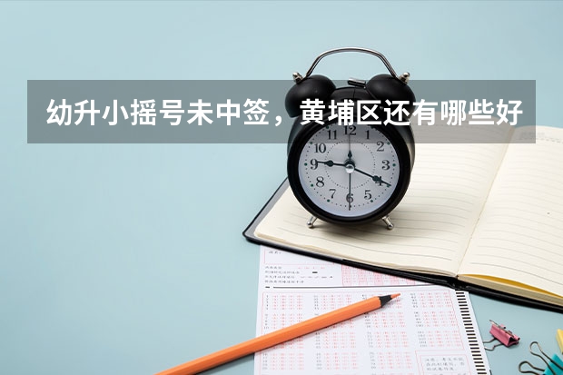 幼升小摇号未中签，黄埔区还有哪些好的民办学校有补录机会？