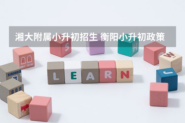 湘大附属小升初招生 衡阳小升初政策2023