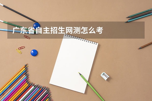 广东省自主招生网测怎么考