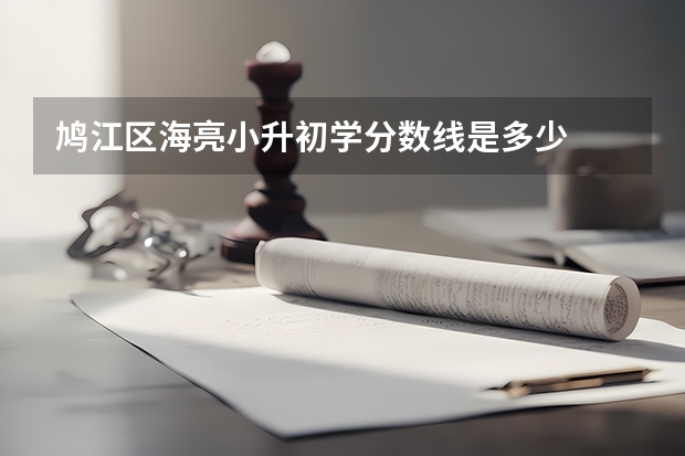 鸠江区海亮小升初学分数线是多少