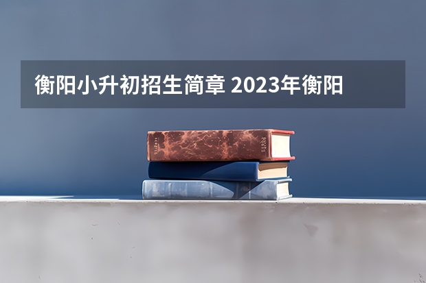 衡阳小升初招生简章 2023年衡阳小升初录取时间公布