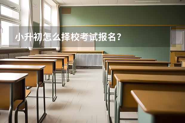 小升初怎么择校考试报名？