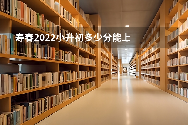 寿春2022小升初多少分能上