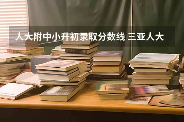 人大附中小升初录取分数线 三亚人大附中小升初录取分数线