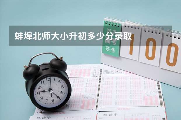 蚌埠北师大小升初多少分录取