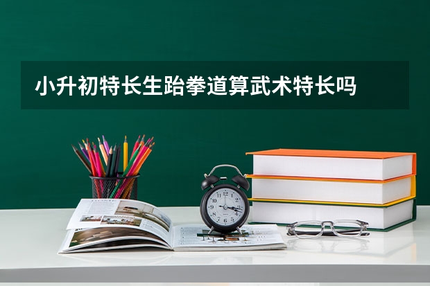 小升初特长生跆拳道算武术特长吗