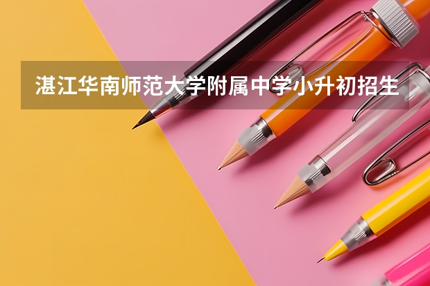湛江华南师范大学附属中学小升初招生考试难吗