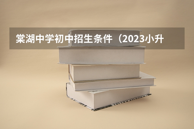 棠湖中学初中招生条件（2023小升初招生政策公布）