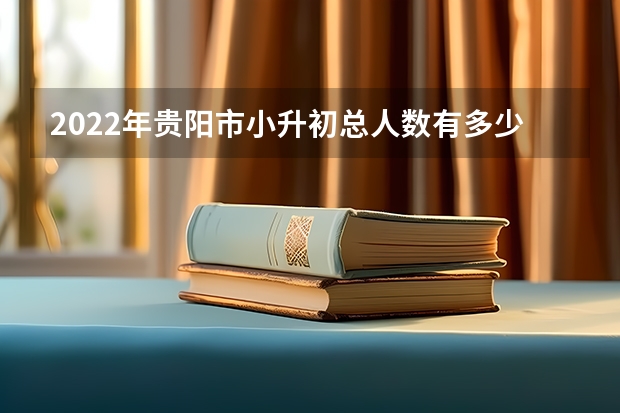2022年贵阳市小升初总人数有多少人