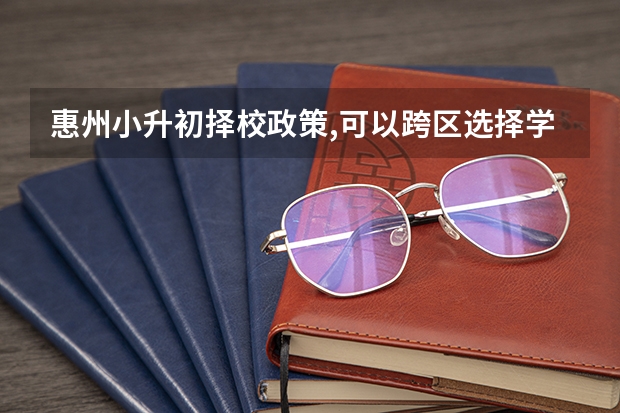 惠州小升初择校政策,可以跨区选择学校吗