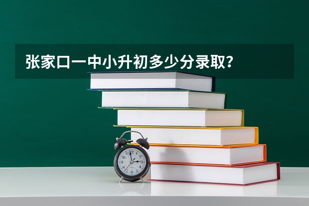 张家口一中小升初多少分录取？