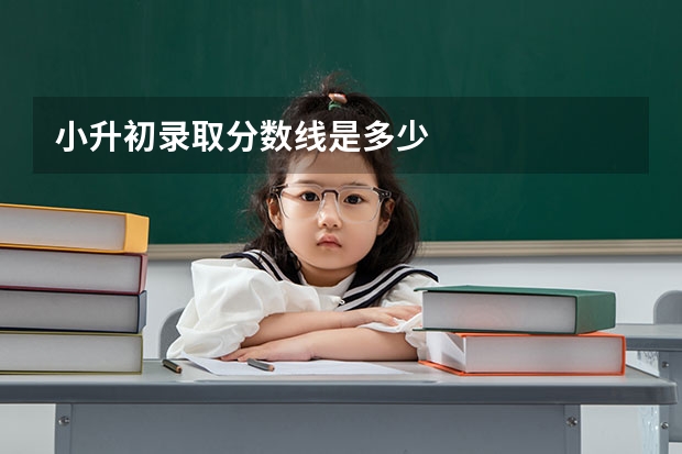 小升初录取分数线是多少