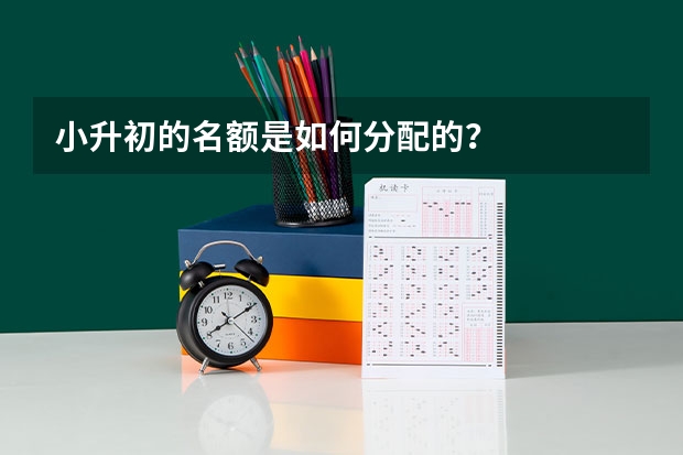 小升初的名额是如何分配的？