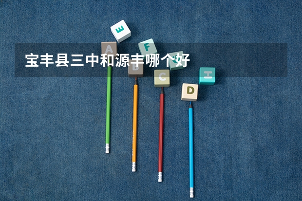 宝丰县三中和源丰哪个好