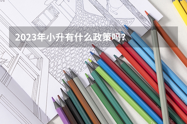 2023年小升有什么政策吗？