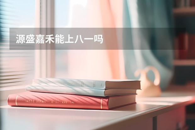 源盛嘉禾能上八一吗