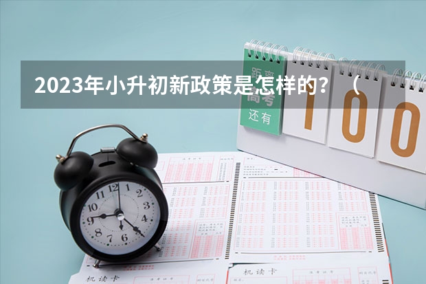 2023年小升初新政策是怎样的？（襄阳中考人数2023）