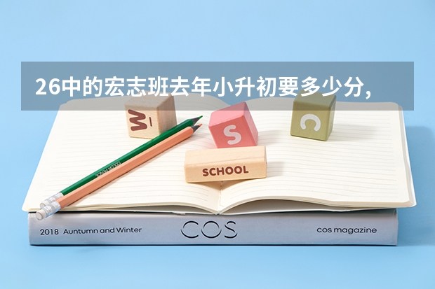 26中的宏志班去年小升初要多少分,景德镇市